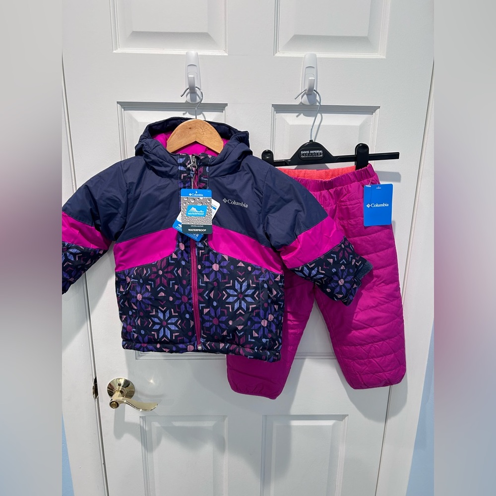 Columbia Kids Jacket and Pants Set - Pink and Blue
